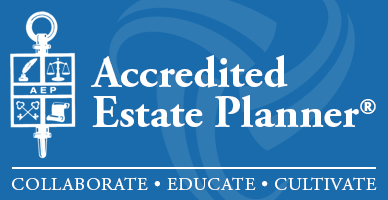 Logo Recognizing Alperin Law's affiliation with Accredited Estate Planner